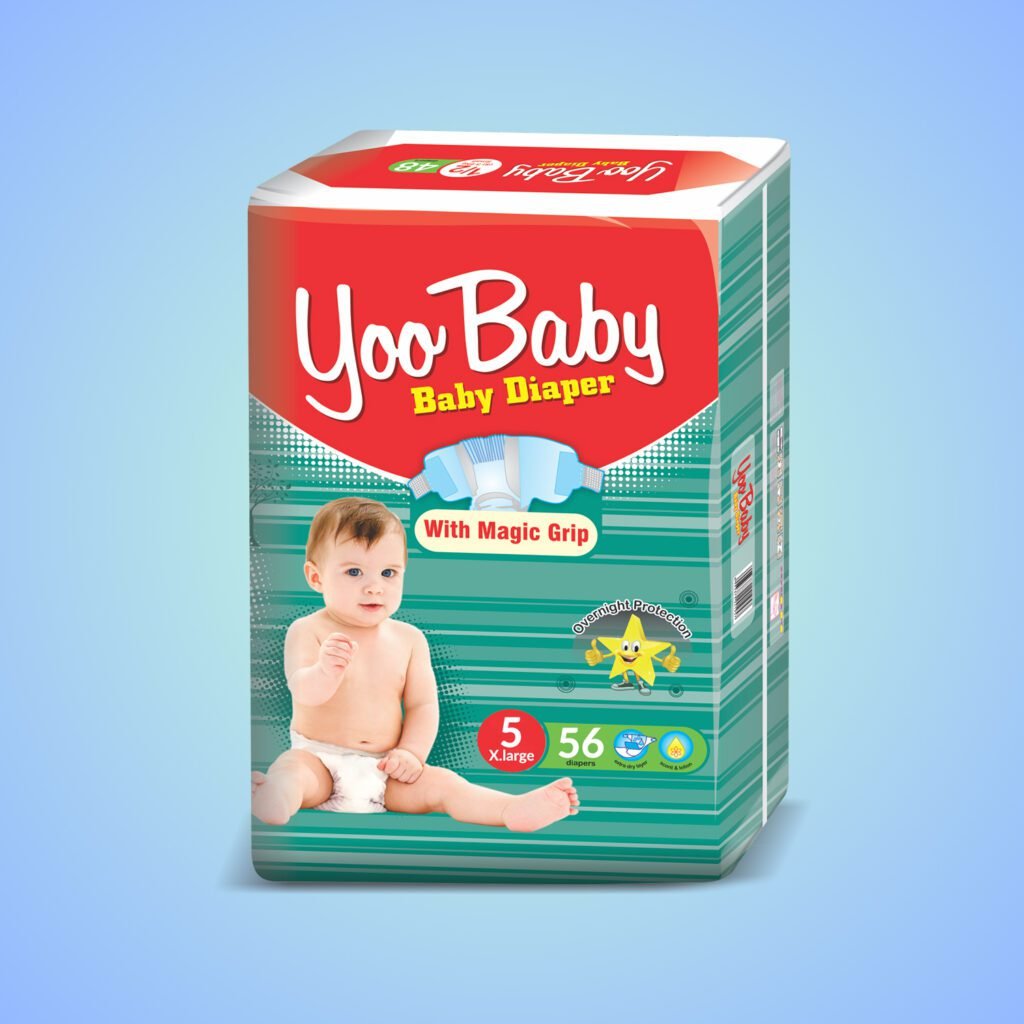 Yoo Baby Mega Packaging (5) Extra Large 56 Pieces