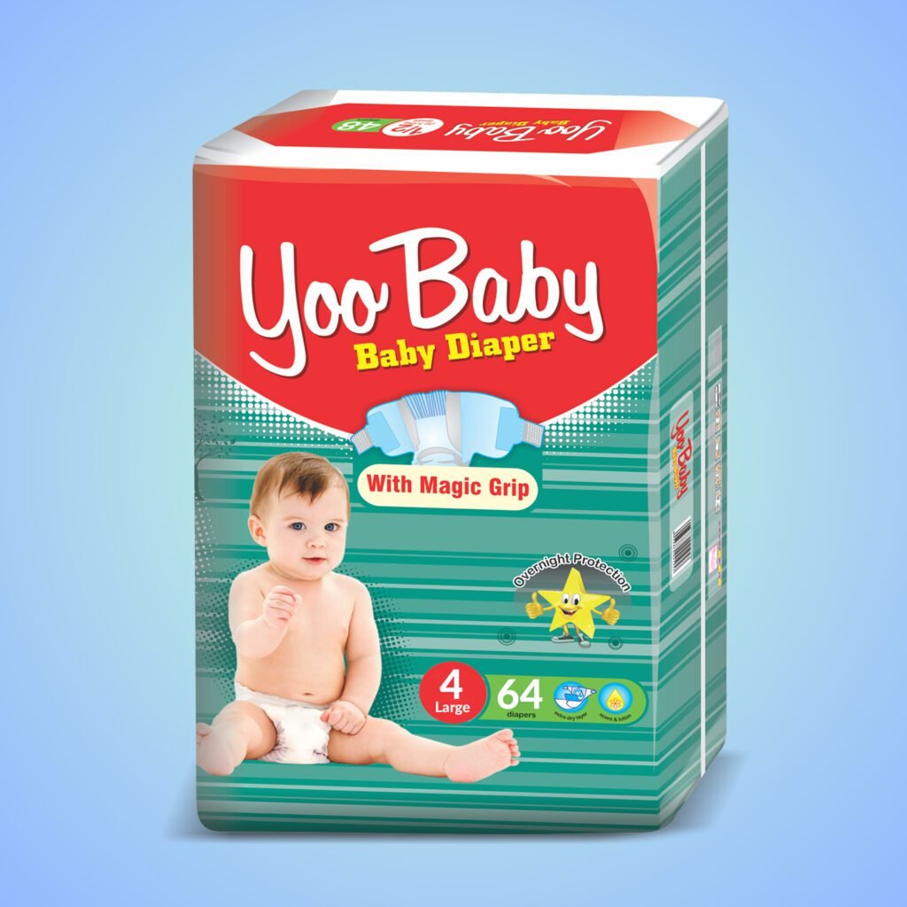 Yoo Baby Mega Packaging (4) Large 64 Pieces