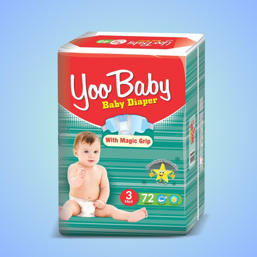 Yoo Baby Mega Packaging (3) Medium 72 Pieces