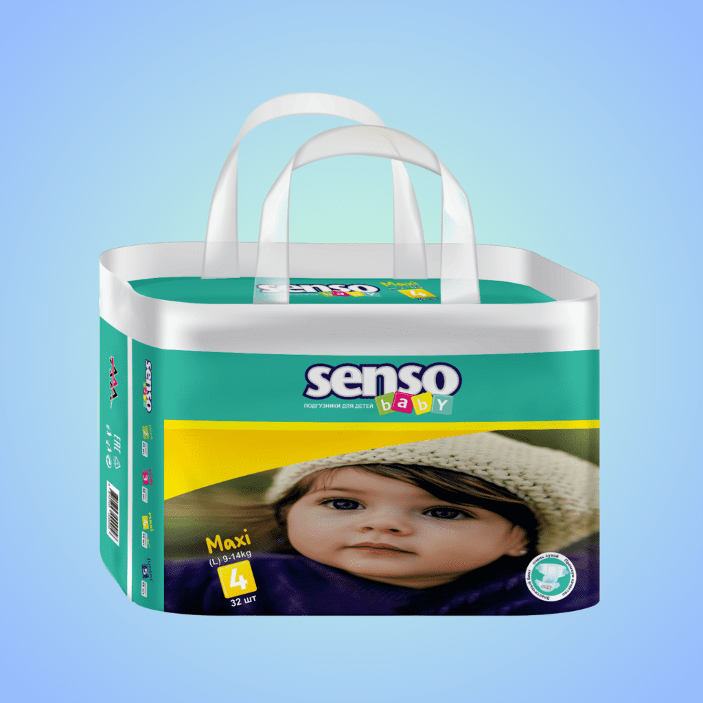 Senso Baby Regular Packaging (4) Large 9-18kg 32 Pieces