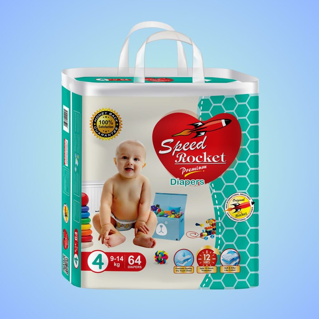 Speed Rocket Premium Mega Packaging (4) Large 9-14kg 64 Pieces