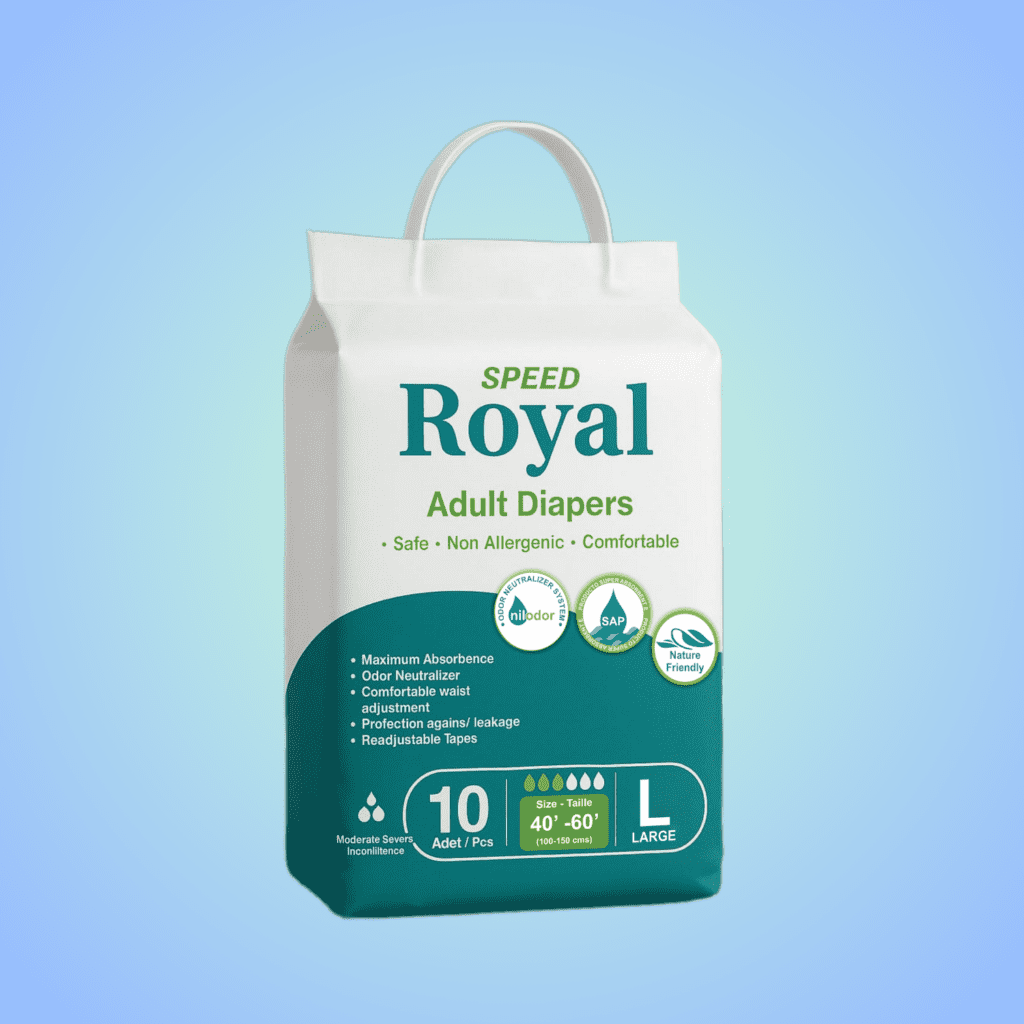 Speed Royal Adult Diapers - Large - 10 Pieces