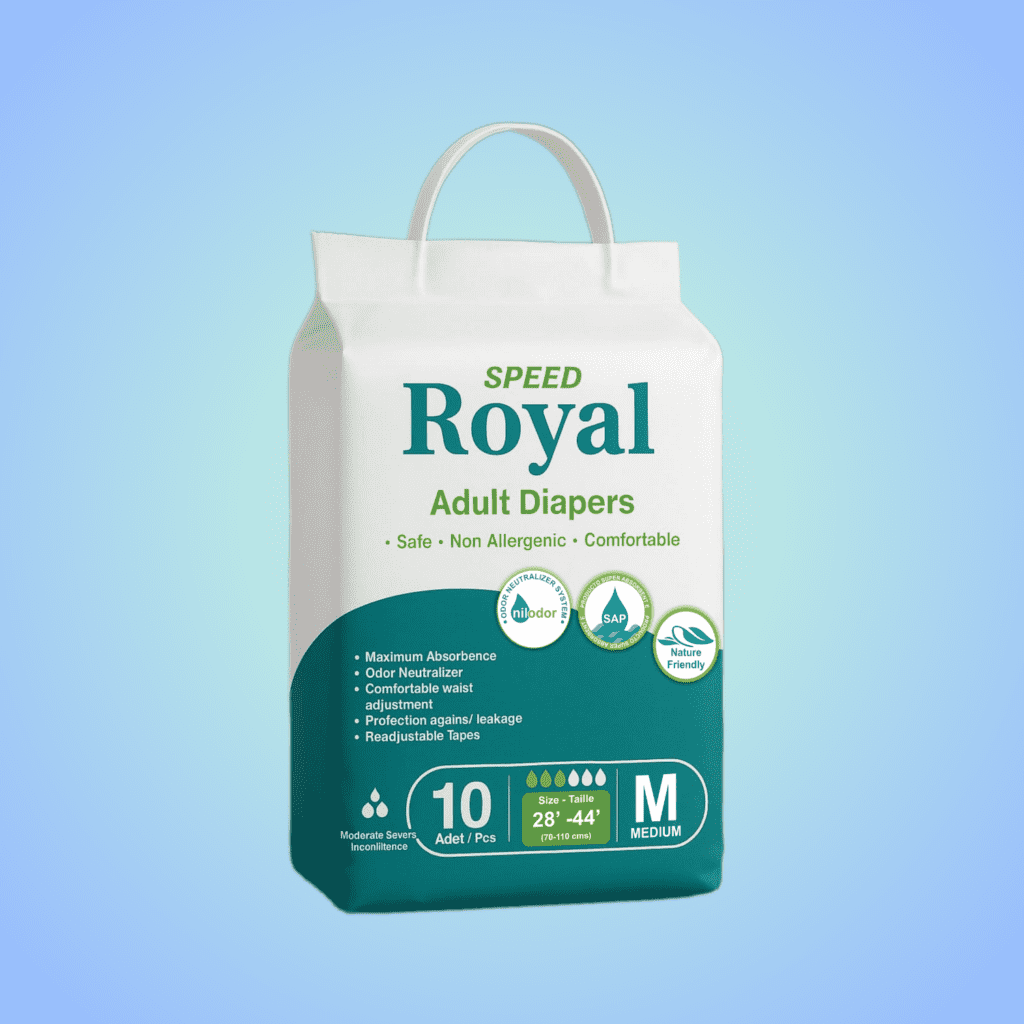 Speed Royal Adult Diapers - Medium - 10 Pieces