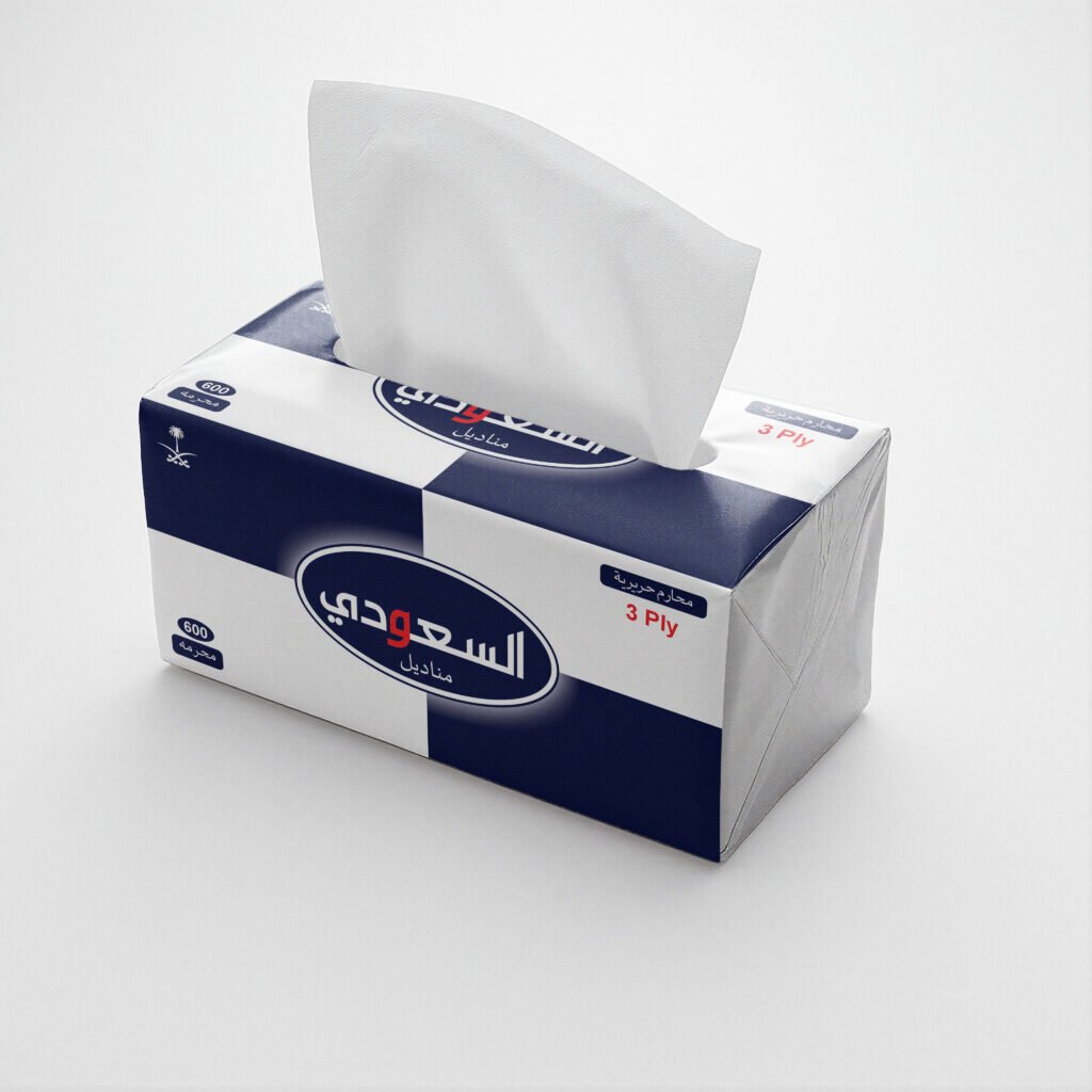 AL SAUDI TISSUE 3 PLY (600 Sheets)