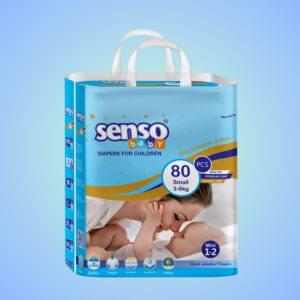 Senso Baby Mega Packaging (1-2) Small 3-6kg 80 Pieces